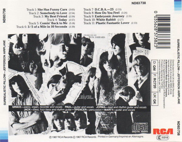 Jefferson Airplane : Surrealistic Pillow (CD, Album, RE, RP)