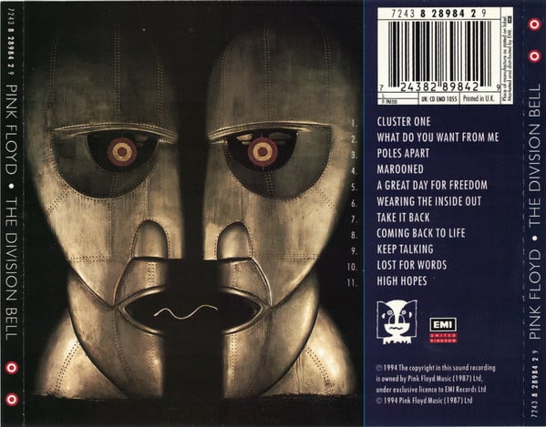 Pink Floyd : The Division Bell (CD, Album, Bra)