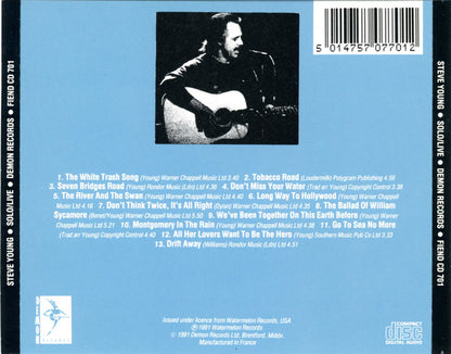 Steve Young (2) : Solo/Live (CD)