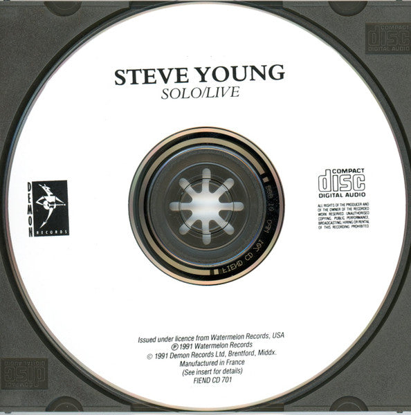 Steve Young (2) : Solo/Live (CD)