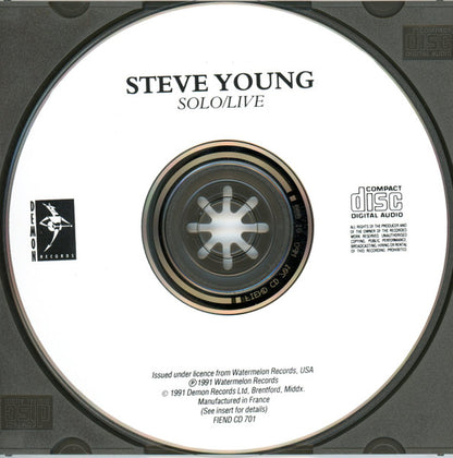 Steve Young (2) : Solo/Live (CD)