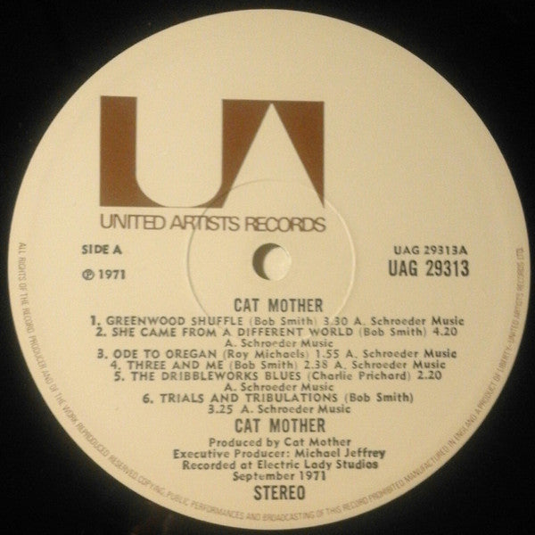 Cat Mother And The All-Night Newsboys : Cat Mother (LP, Album)