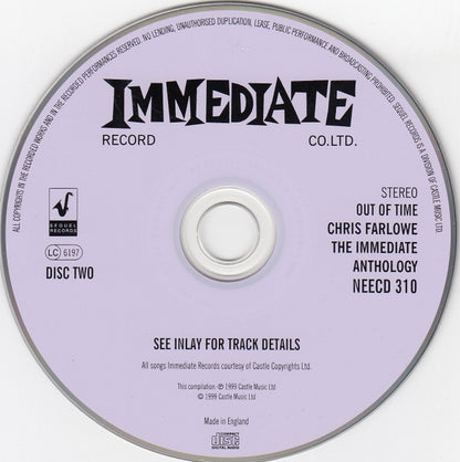 Chris Farlowe : Out Of Time - The Immediate Anthology (2xCD, Comp)