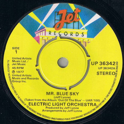 Electric Light Orchestra : Mr. Blue Sky (7", Single, 4 P)