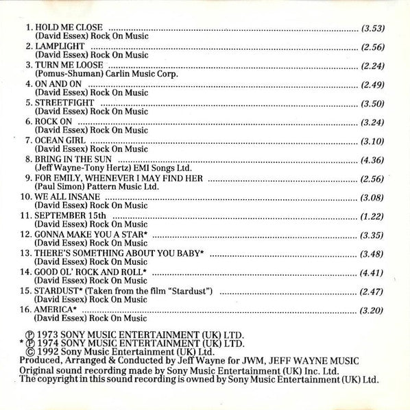 David Essex : Best Of (CD, Comp)