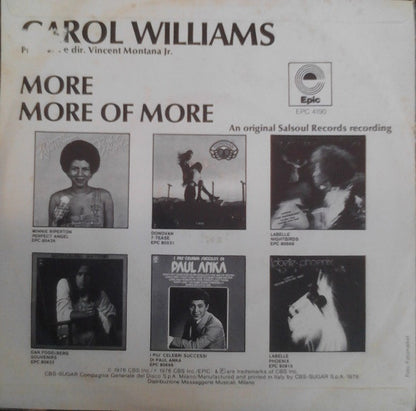 Carol Williams : More (7")