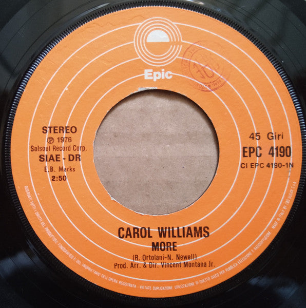 Carol Williams : More (7")