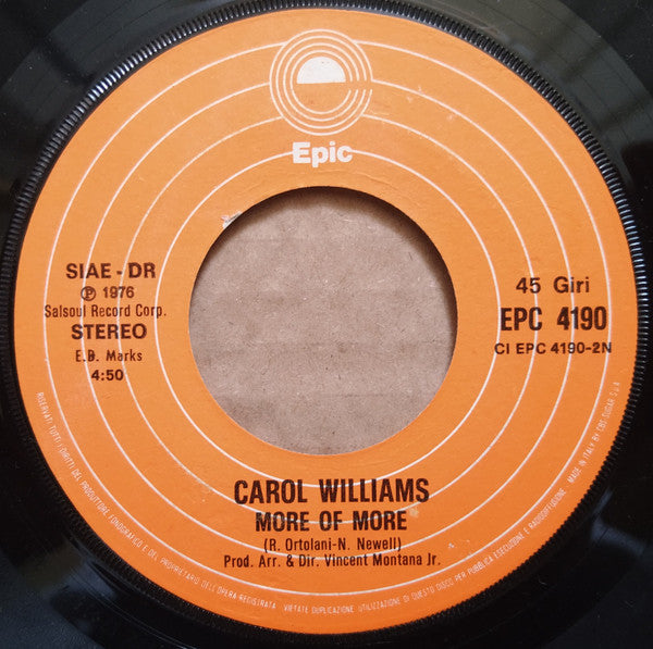 Carol Williams : More (7")