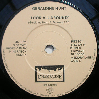 Geraldine Hunt : Can't Fake The Feeling (7", Single)