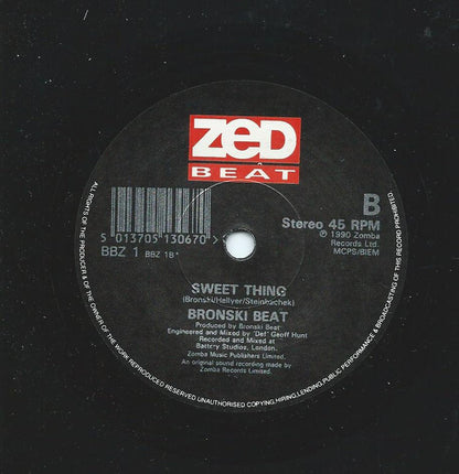 Bronski Beat : I'm Gonna Run Away From You (7")