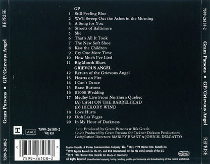 Gram Parsons : GP / Grievous Angel (CD, Comp, RP)