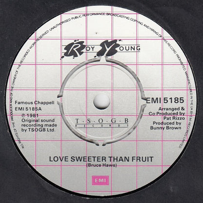Roy Young (2) : Love Sweeter Than Fruit (7")