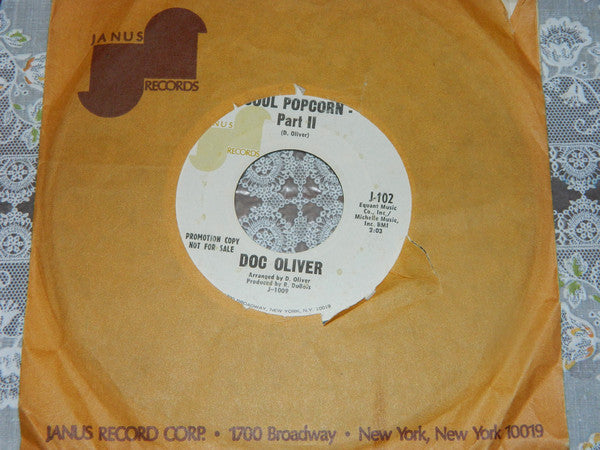 Doc Oliver : Soul Popcorn (7", Single, Promo)