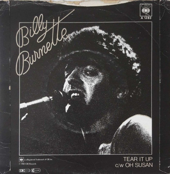 Billy Burnette : Tear It Up (7", Promo)