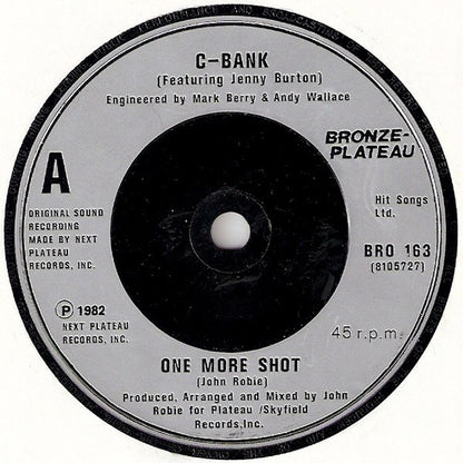 C-Bank Featuring Jenny Burton : One More Shot (7")