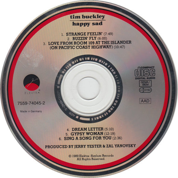 Tim Buckley : Happy Sad (CD, Album, RE)