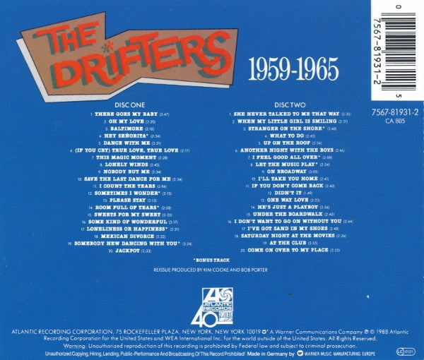 The Drifters : All-Time Greatest Hits & More 1959-1965 (2xCD, Comp)