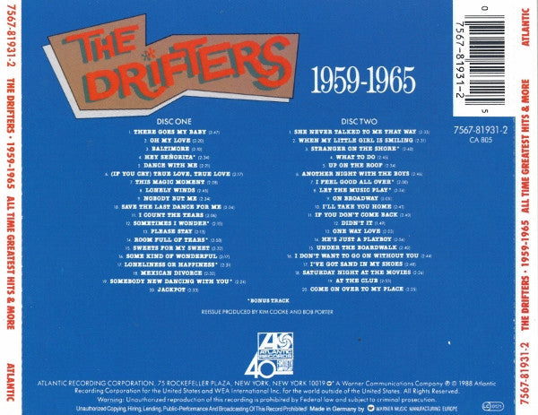 The Drifters : All-Time Greatest Hits & More 1959-1965 (2xCD, Comp)