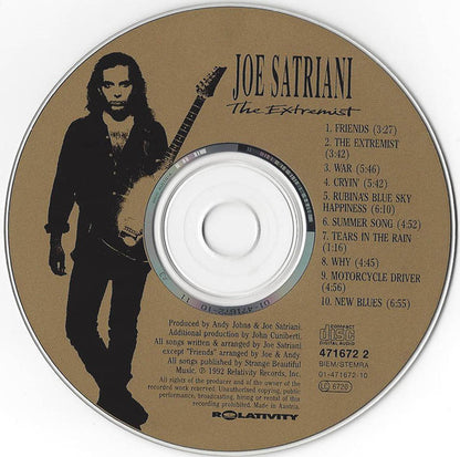 Joe Satriani : The Extremist (CD, Album)