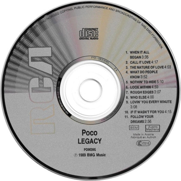 Poco (3) : Legacy (CD, Album)