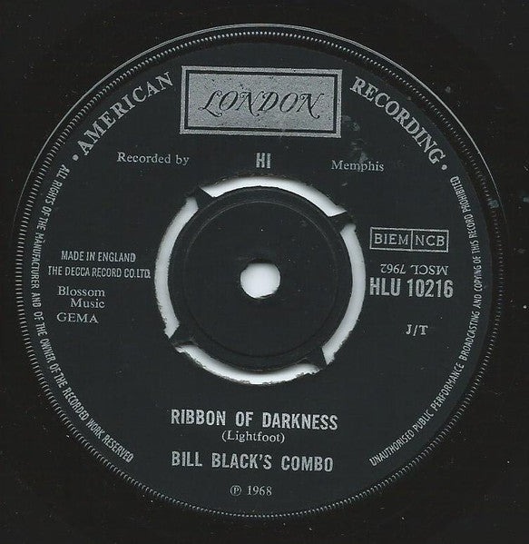 Bill Black's Combo : Turn On Your Love Light (7")