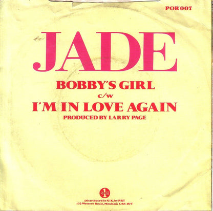 Jade (7) : Bobby's Girl (7")