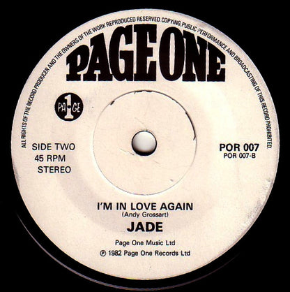 Jade (7) : Bobby's Girl (7")