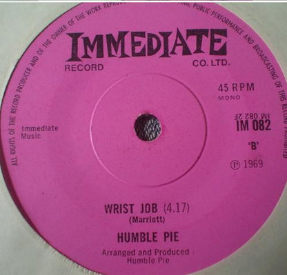 Humble Pie : Natural Born Bugie (7", Mono, Sol)