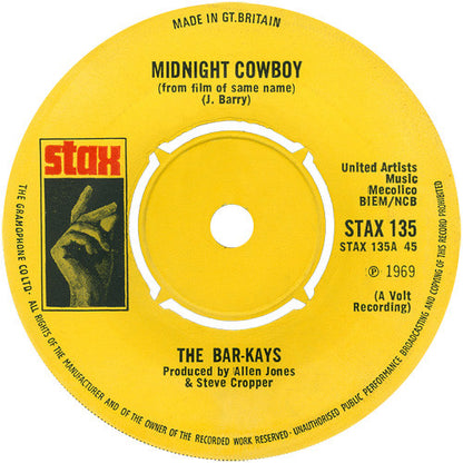 Bar-Kays : Midnight Cowboy (7", Single, 4 P)