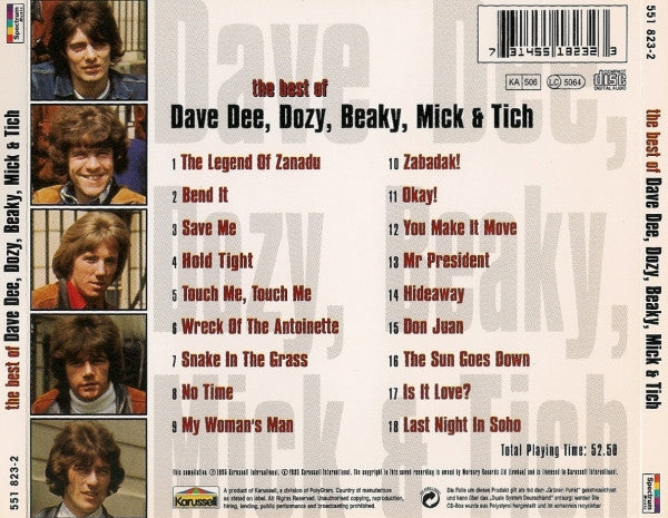 Dave Dee, Dozy, Beaky, Mick & Tich : The Best Of Dave Dee, Dozy, Beaky, Mick & Tich (CD, Comp)