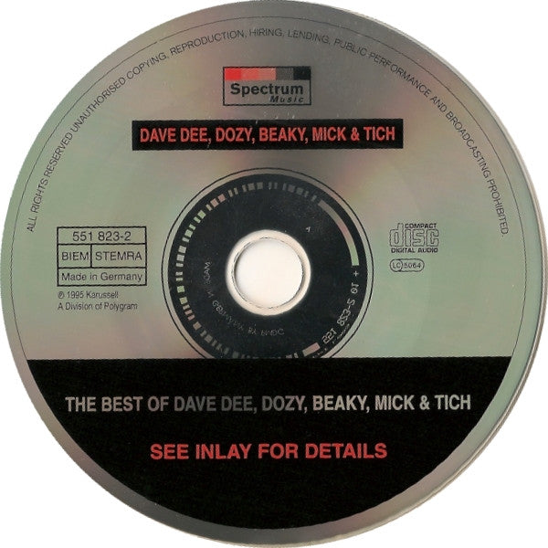 Dave Dee, Dozy, Beaky, Mick & Tich : The Best Of Dave Dee, Dozy, Beaky, Mick & Tich (CD, Comp)