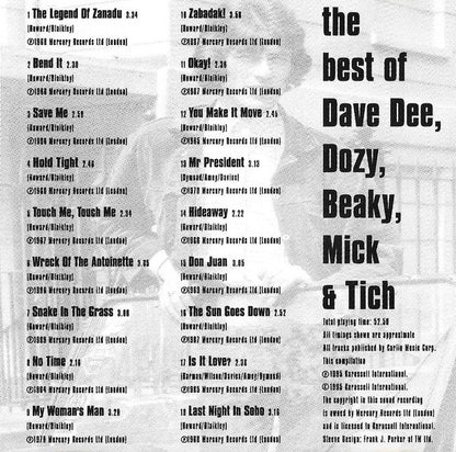 Dave Dee, Dozy, Beaky, Mick & Tich : The Best Of Dave Dee, Dozy, Beaky, Mick & Tich (CD, Comp)