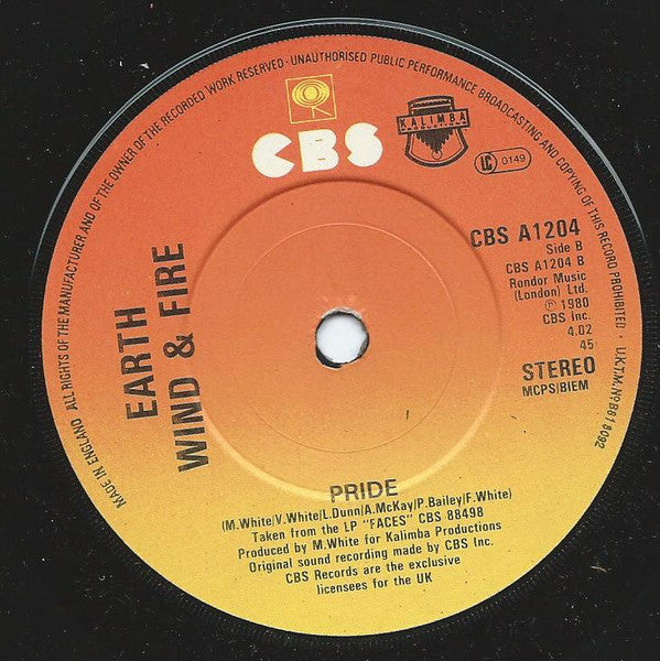 Earth, Wind & Fire : You (7", Single)