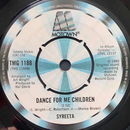 Billy Preston & Syreeta / Syreeta : One More Time For Love / Dance For Me Children (7")