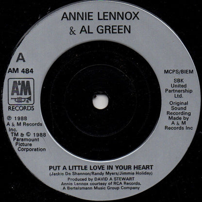 Annie Lennox & Al Green : Put A Little Love In Your Heart (7", Single, Sil)