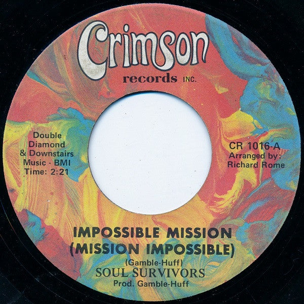 Soul Survivors : Impossible Mission (Mission Impossible) (7", Single)