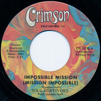 Soul Survivors : Impossible Mission (Mission Impossible) (7", Single)