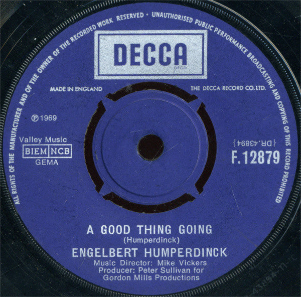 Engelbert Humperdinck : The Way It Used To Be (7", Single)