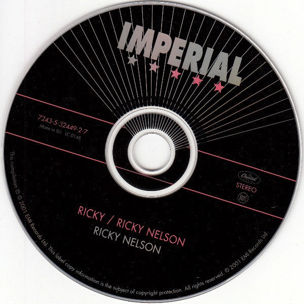 Ricky Nelson (2) : Ricky / Ricky Nelson (CD, Comp, RM)