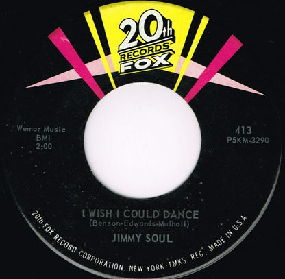 Jimmy Soul & The Chants : I Wish I Could Dance / Respectable (7", Single)