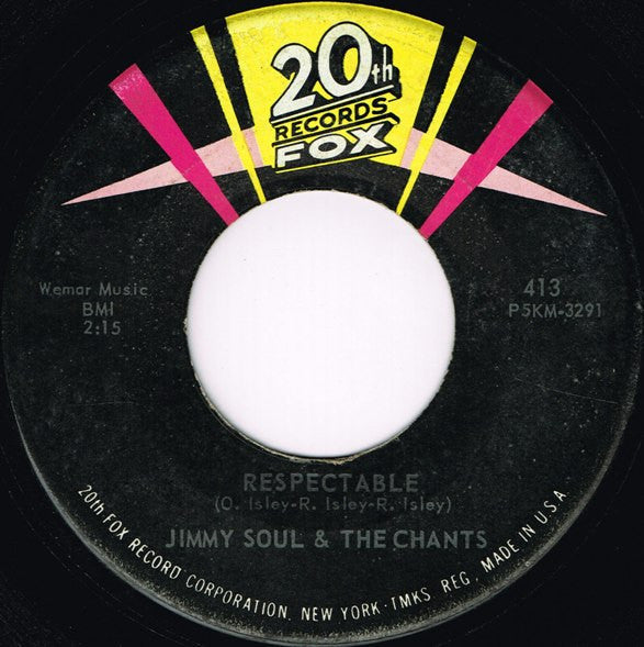 Jimmy Soul & The Chants : I Wish I Could Dance / Respectable (7", Single)