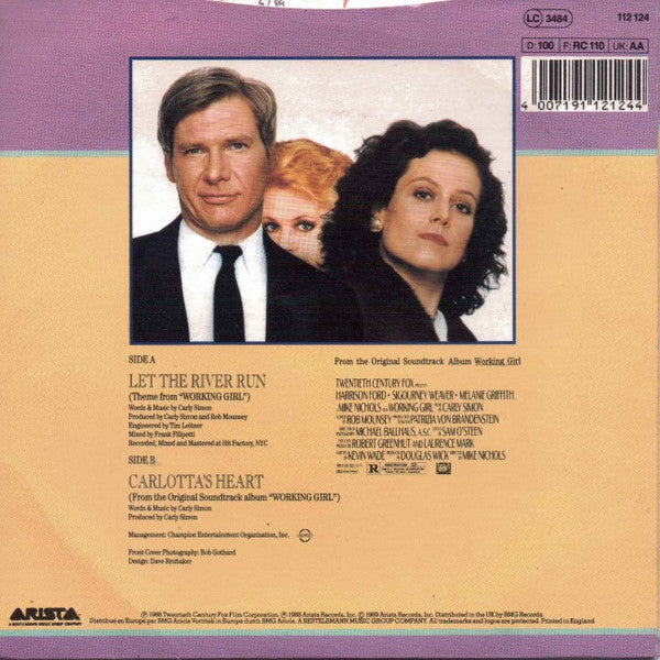 Carly Simon : Let The River Run (Theme From Working Girl) (7", Single)
