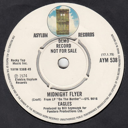 Eagles : Best Of My Love  (7", Single, Promo)