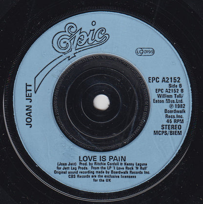 Joan Jett & The Blackhearts : I Love Rock-N-Roll (7", Single, Inj)