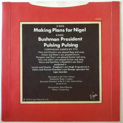 XTC : Making Plans For Nigel (7", Single, Pla)