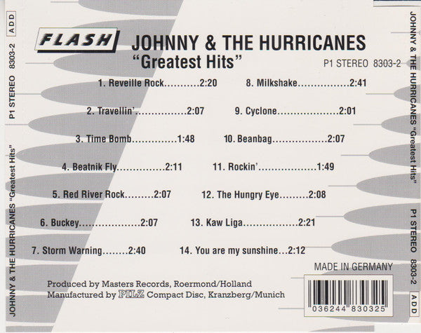 Johnny And The Hurricanes : Greatest Hits (CD, Comp)