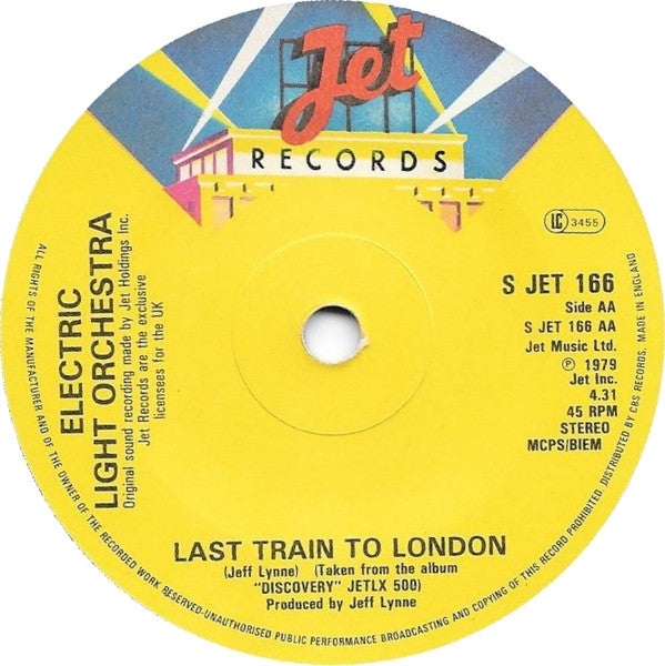 Electric Light Orchestra : Confusion / Last Train To London (7", Single)