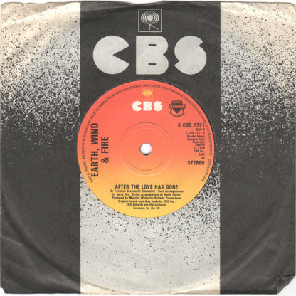 Earth, Wind & Fire : After The Love Has Gone (7", Pap)