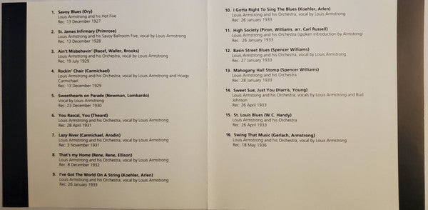 Louis Armstrong : Satchmo's Greatest (CD, Comp)