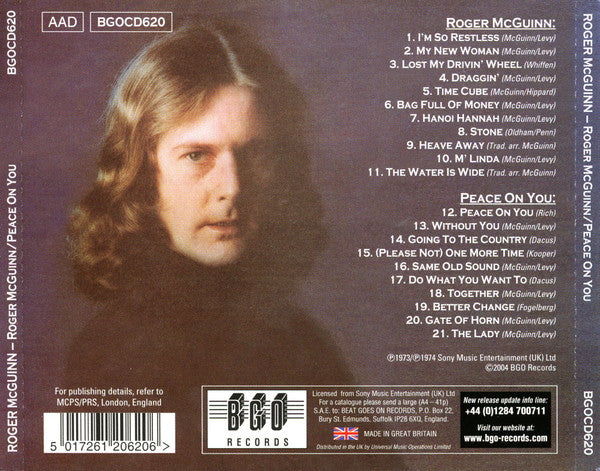Roger McGuinn : Roger McGuinn / Peace On You (CD, Comp)